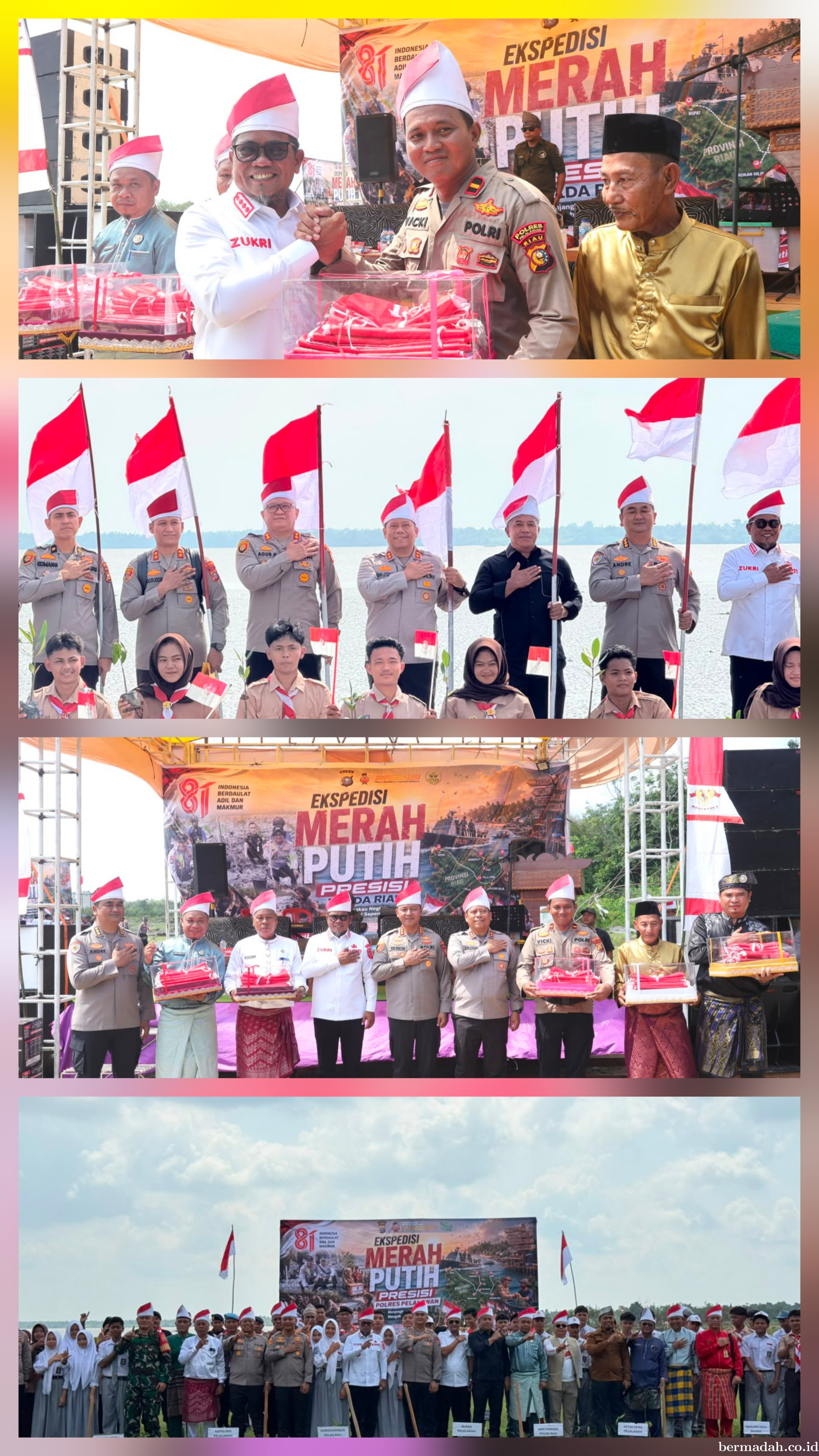 Polda Riau dan Polres Pelalawan Tanam Mangrove Demi Negeri