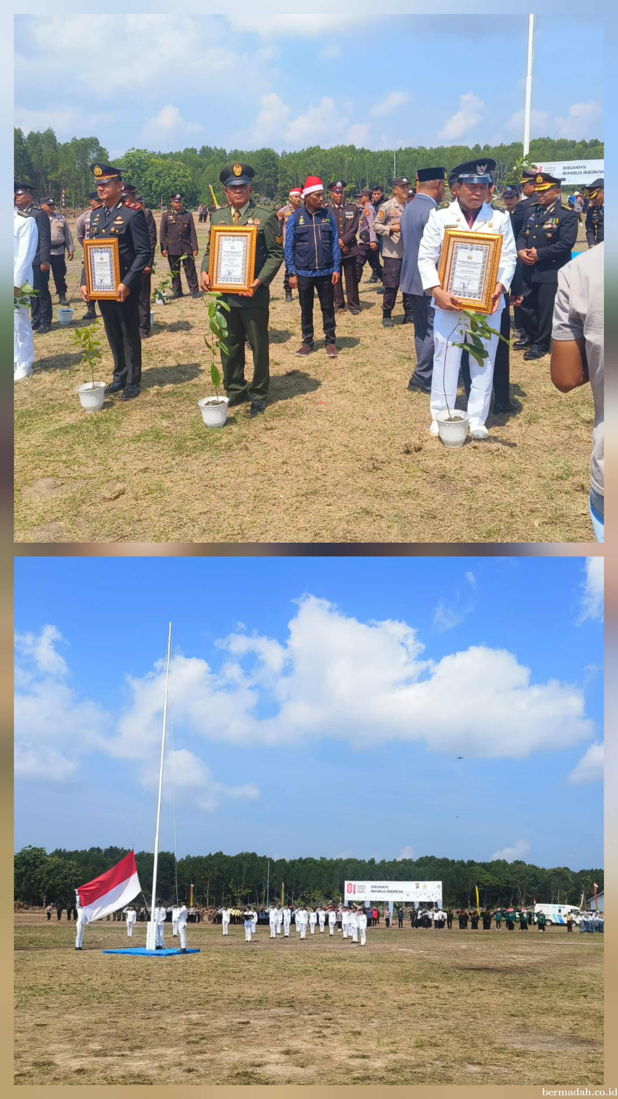 Upacara Pengibaran Bendera Peringatan HUT ke-81 RI tahun 2026 di Kecamatan Sungai Apit