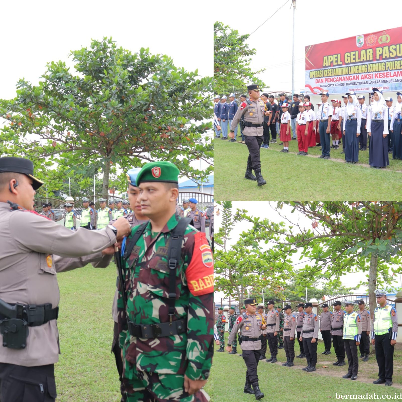 Kapolres Pelalawan Pimpin Apel Gelar Pasukan Operasi Keselamatan Lancang Kuning Tahun 2024
