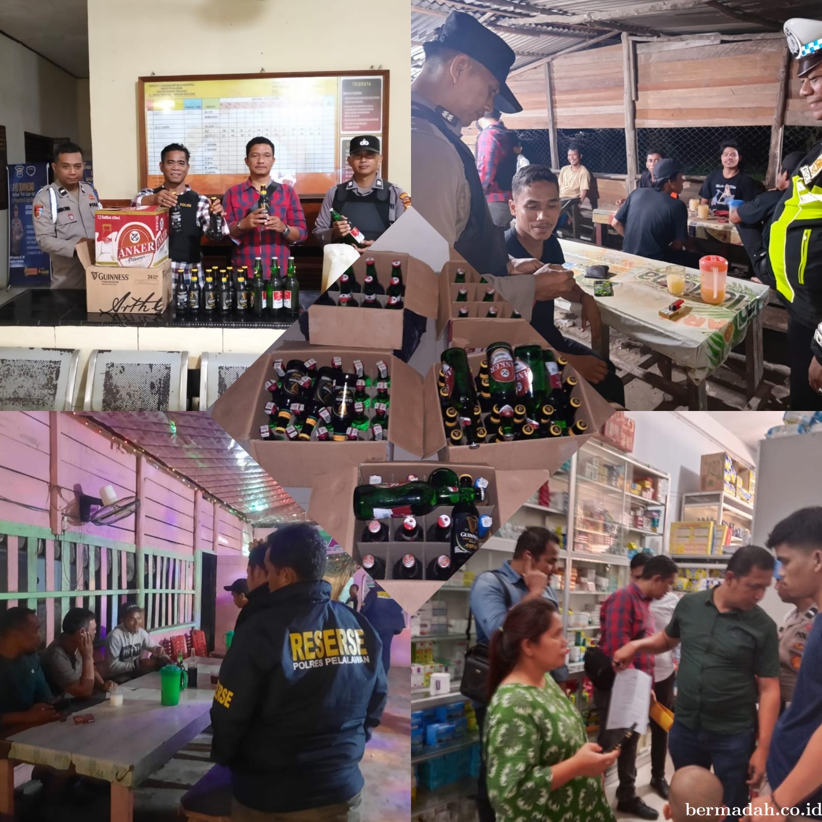 Cipkon Jelang Ramadhan 1445 H, Polres Pelalawan Patroli Tempat Hiburan dan Keramaian