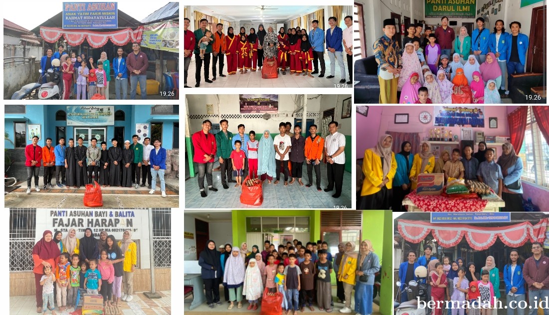 Peduli Jelang Ramadan, Gabungan Mahasiswa di Pekanbaru Lakukan Baksos
