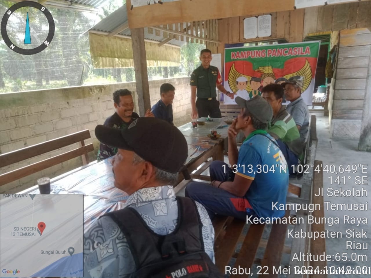 Rabu 22 Mei, Babinsa Koramil 06/Sabak Auh Sosialisasi, Ajak warga Aktifkan Siskamling