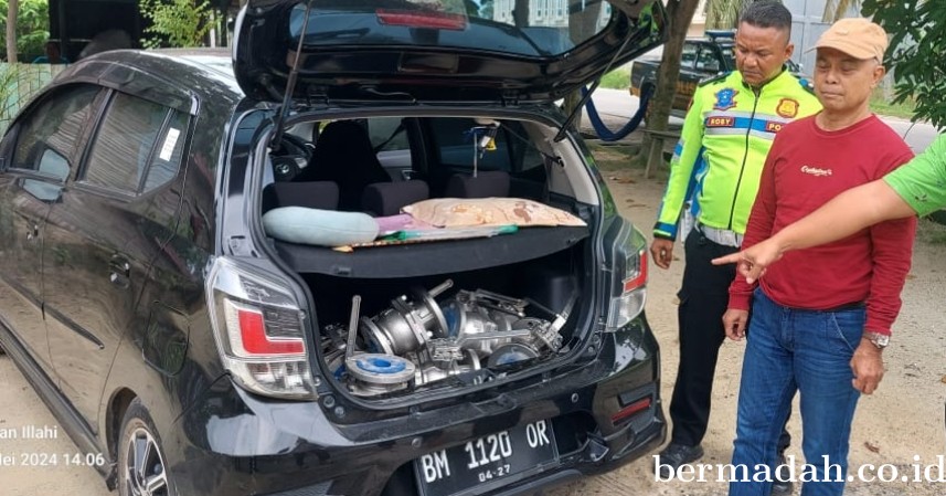 Pencuri Terobos Pos 9 PT RAPP Ditahan Polres Pelalawan