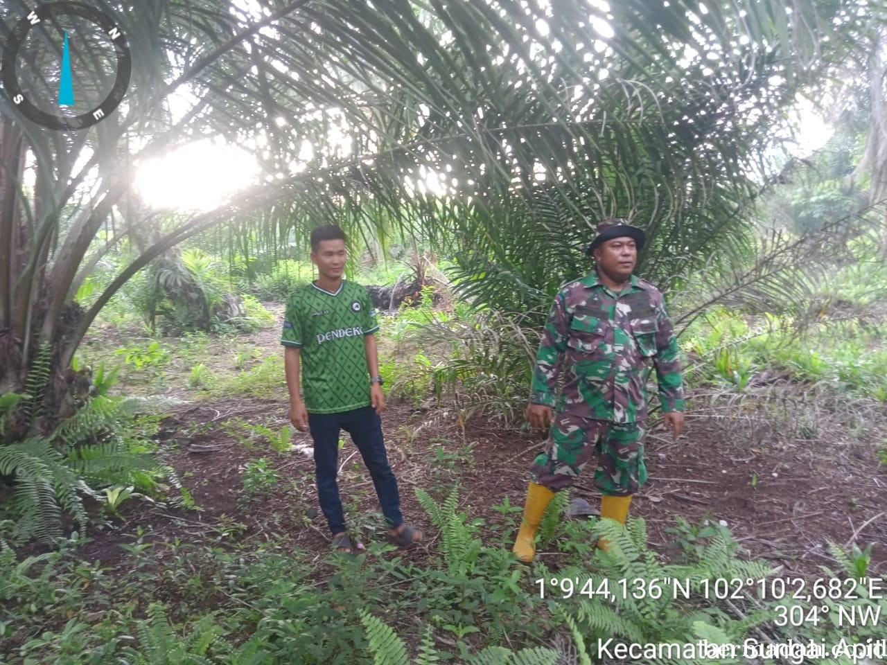 Penanggulangan Karhutla di Wilayah Koramil 02/Sungai Apit, Sabtu 15 Juni
