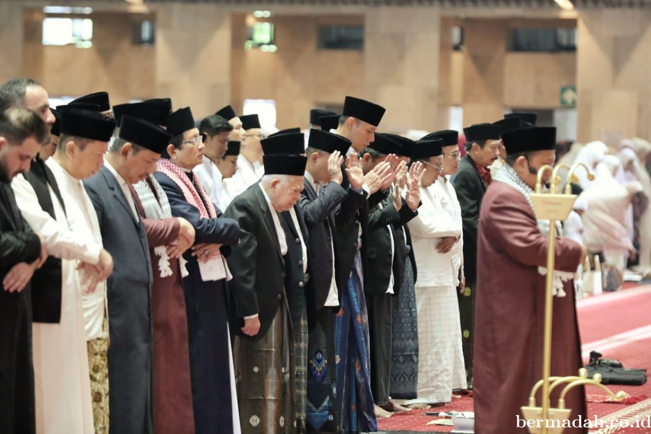 Salat Idul Adha di Istiqlal, AHY: Mari Tingkatkan Kepedulian dan Semangat Berbagi