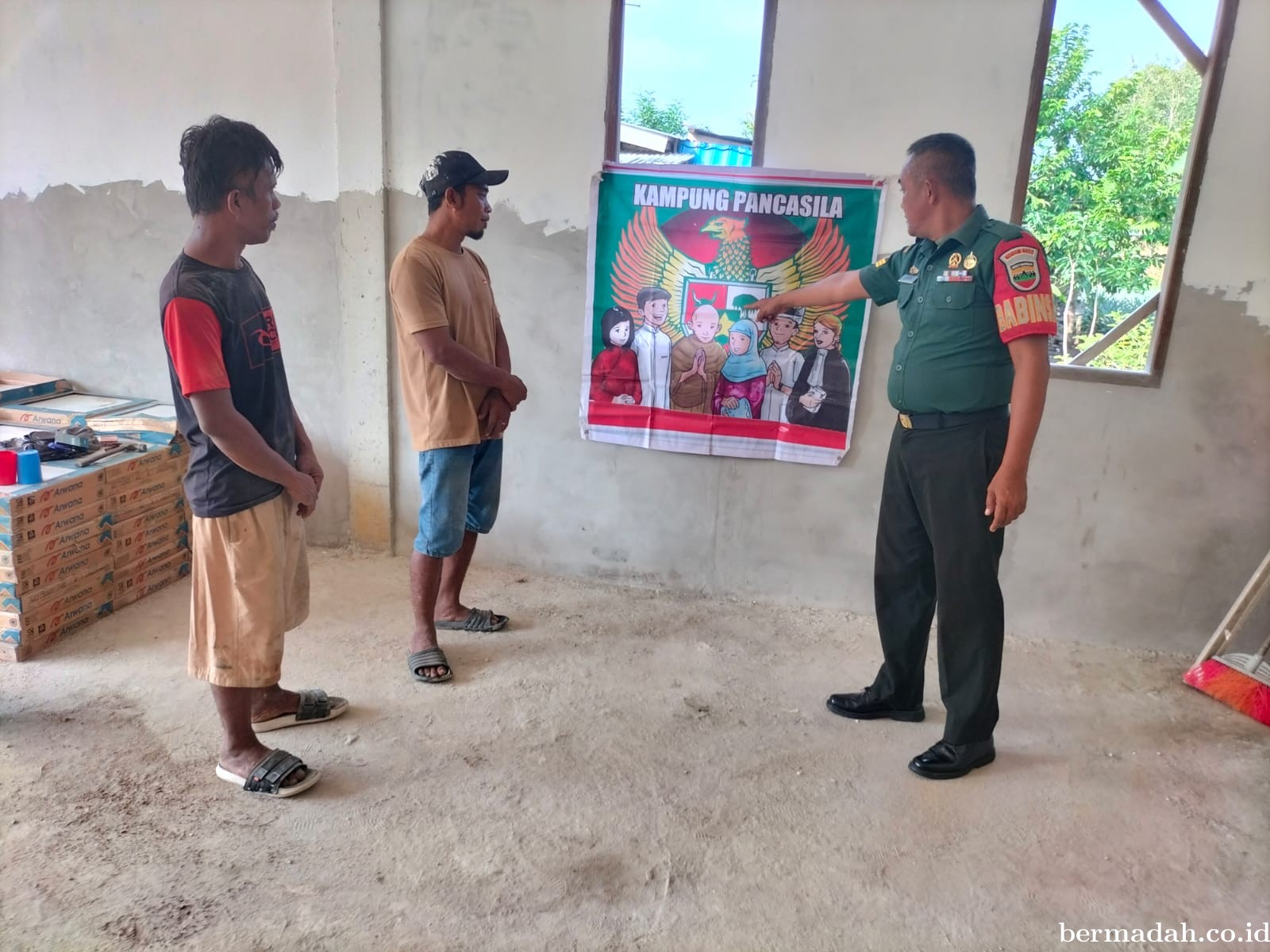Senin 24 Juni, Babinsa Koramil 02/SA Komsos dan Sosialisasi Nilai-Nilai Pancasila