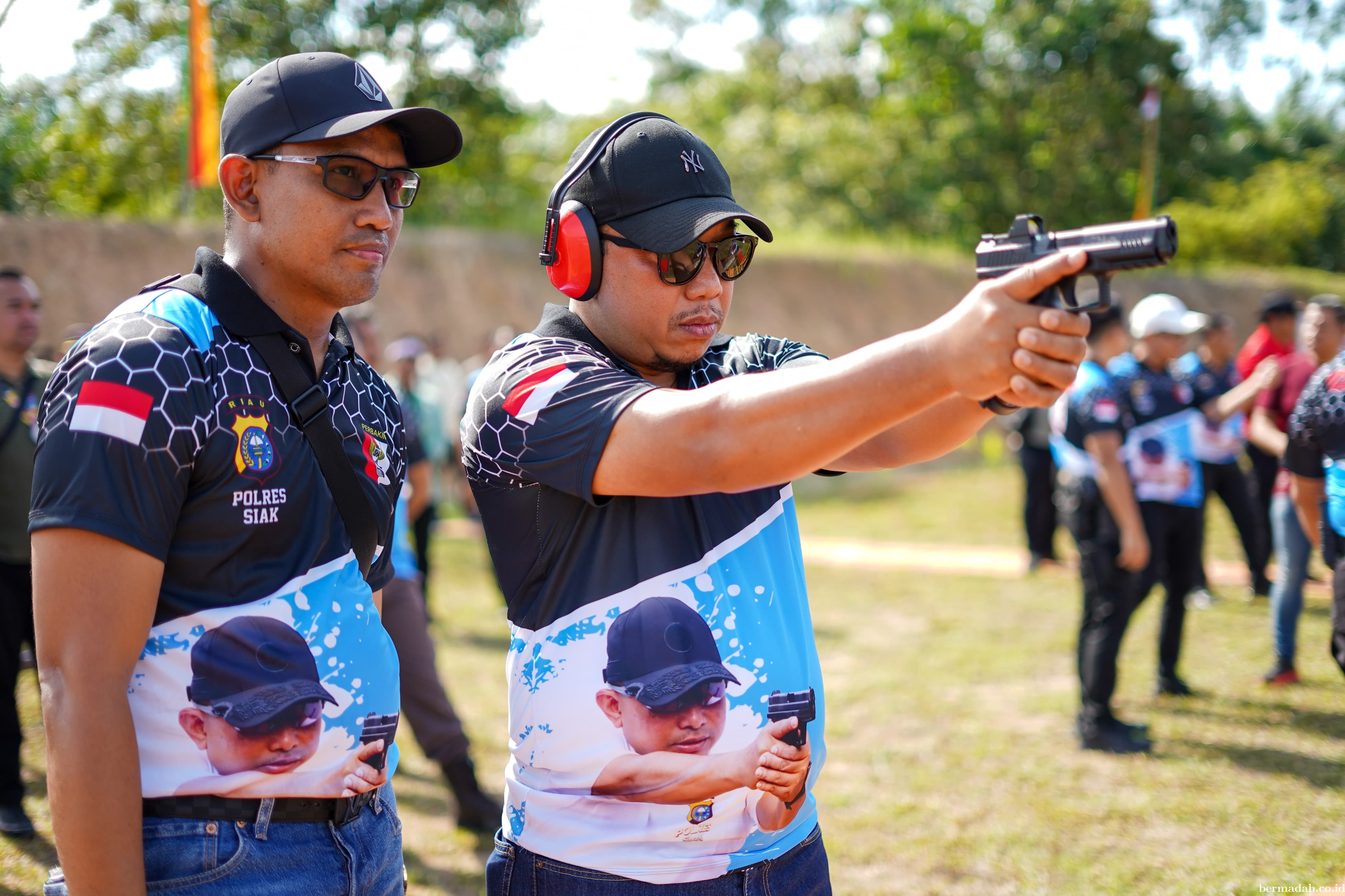 Meriahkan HUT Bhayangkara ke-78, Polres Siak Gelar Lomba Tembak