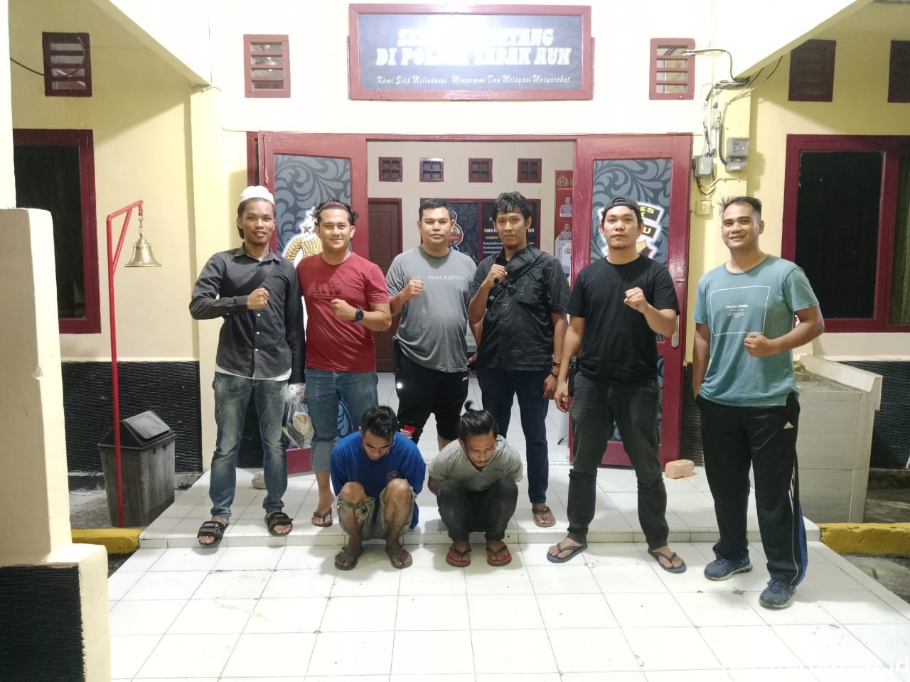 Polsek Sabak Auh Amankan Dua Orang Pria Diduga Pelaku Penyalahgunaan Narkotika