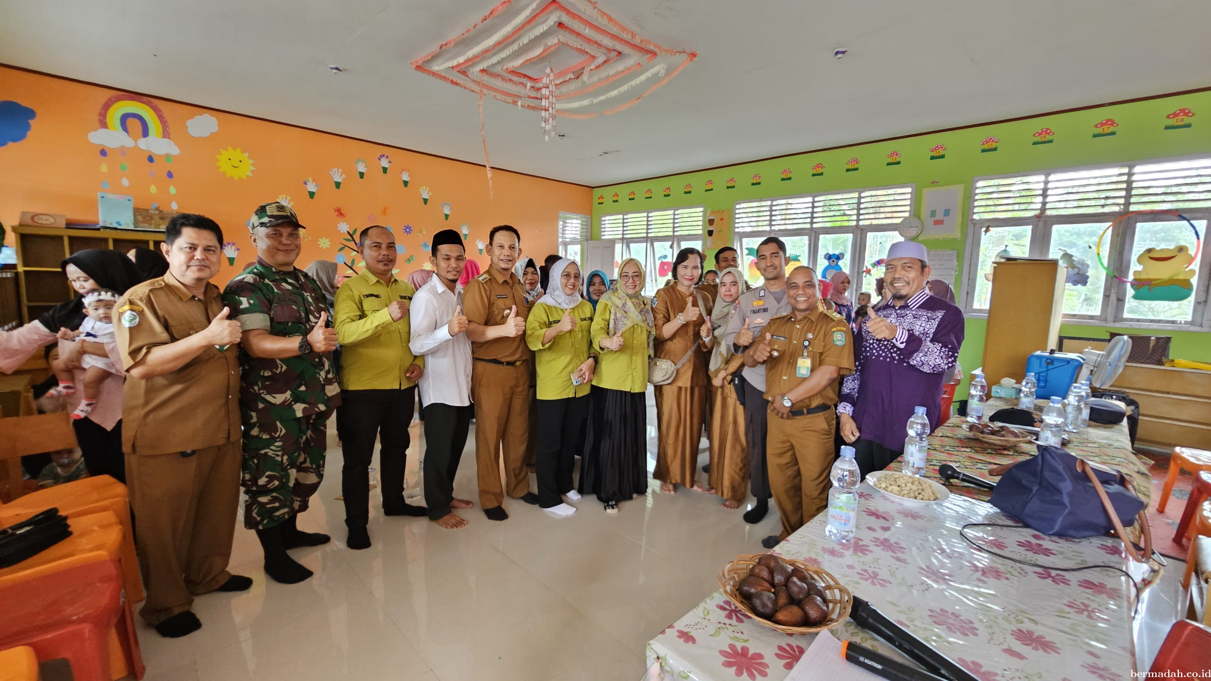 Kegiatan Vaksin Polio di Sekolah TK Pembina Kelurahan Sungai Apit Tahun 2024