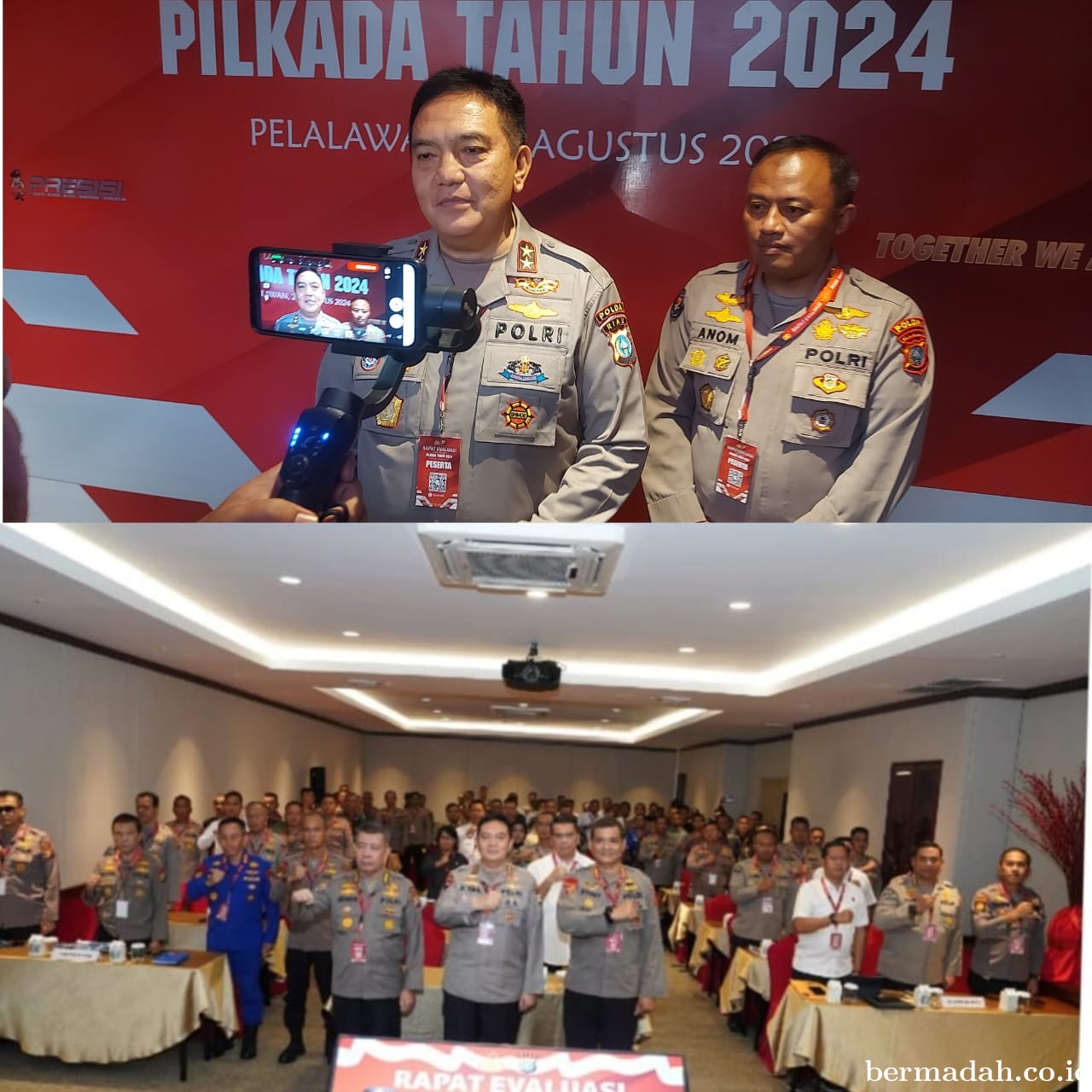 Kapolda Riau Evaluasi Persiapan Pilkada 2024, Tekankan Sinergi dan Pengamanan Ketat