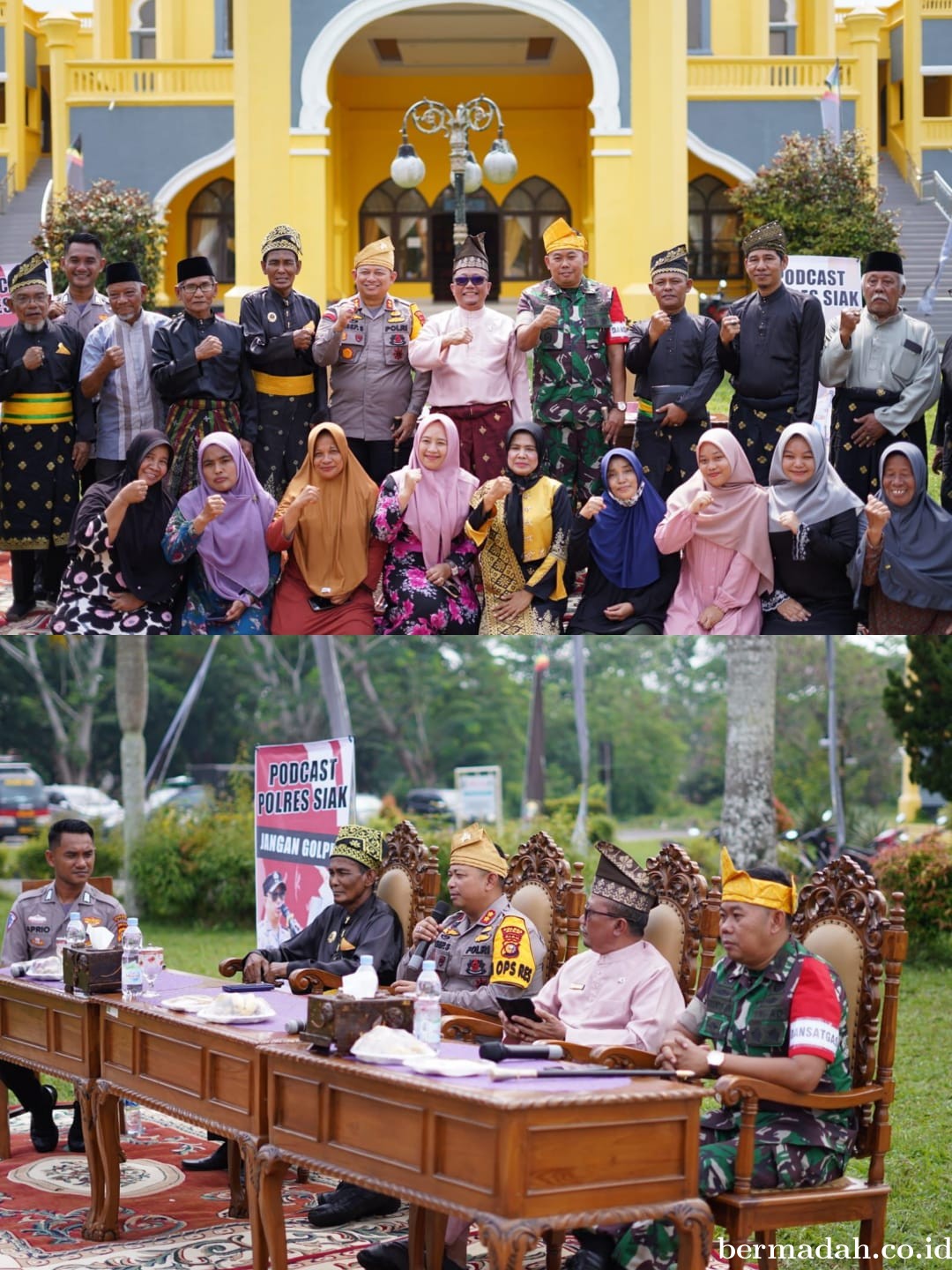 Sekda Siak Hadiri Podcast Polres Siak, Menuju Pilkada Damai Sejuk Beradab