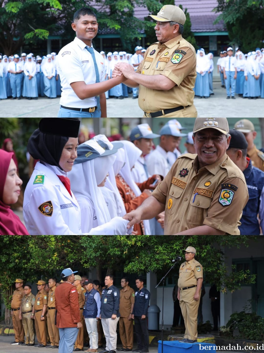 Sambangi SMA Negeri 1 Sungai Apit, Bupati Alfedri Harap Siswa 17 Tahun Sudah Punya IKD