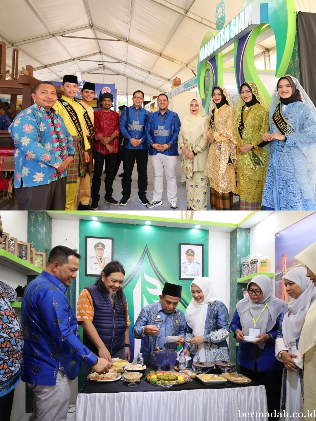 Stan Siak di Kongres JKPI 2024 Menarik Perhatian Pengunjung dengan Batik dan Aksesoris Khas Siak