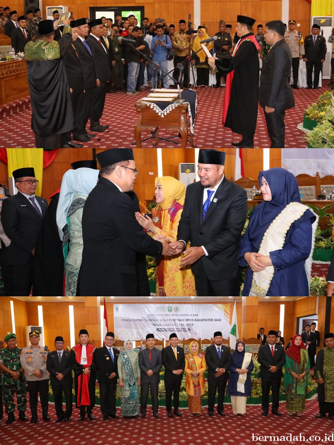 Pjs Bupati Siak Indra Purnama: Selamat Dilantik Pimpinan DPRD Kabupaten Siak Periode 2024 2029