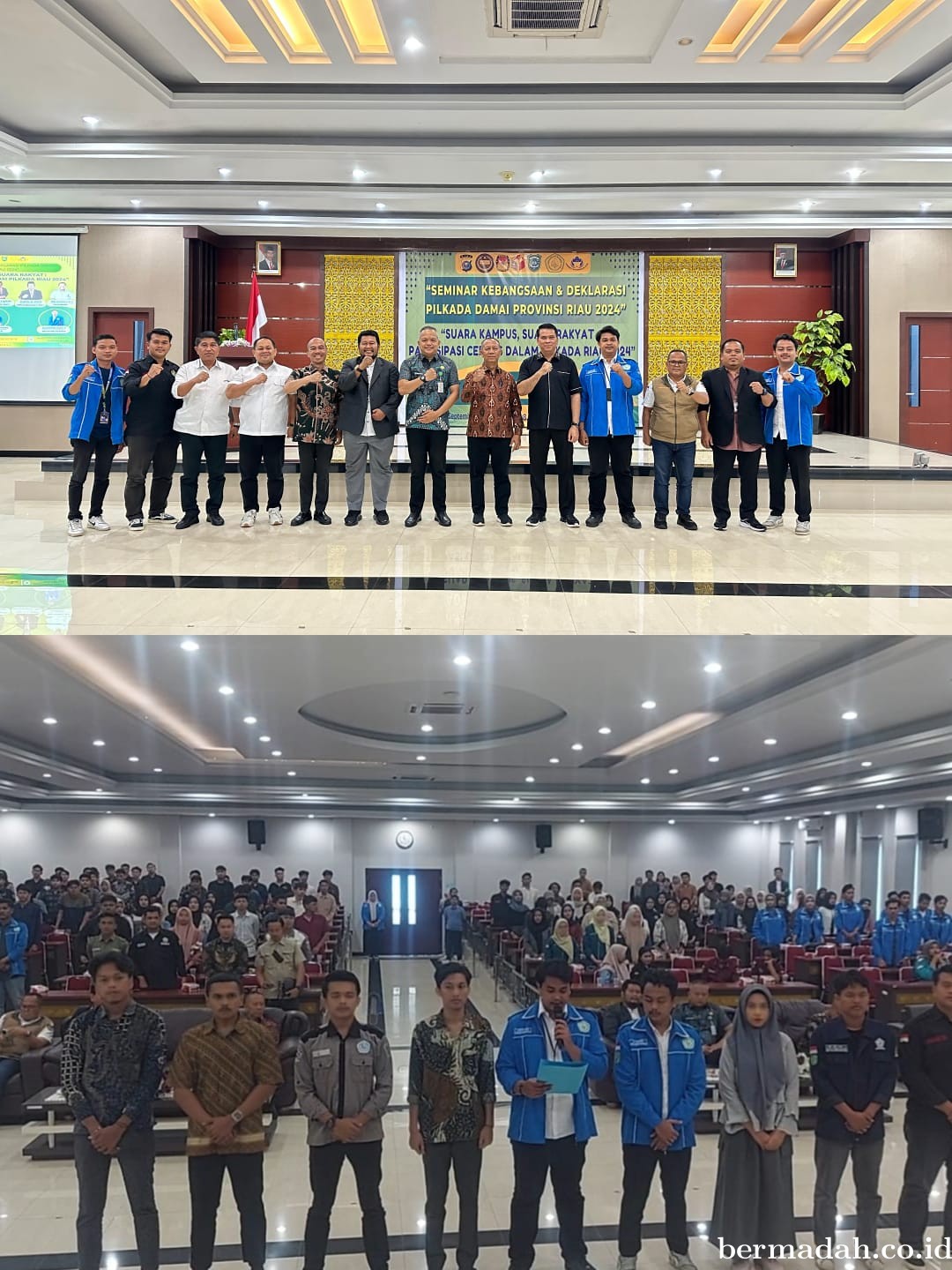 Jaga Kamtibmas, Mahasiswa UIR Gelar Deklarasi Pilkada Damai 2024
