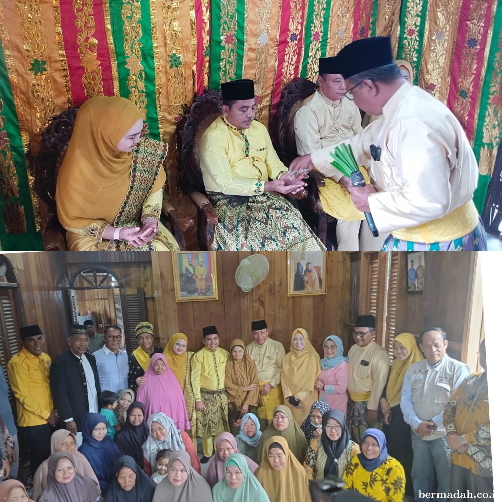 Doa dan Dukungan untuk Pasangan Nasarudin - Abu Bakar : Upacara Tepuk Tepung Tawar