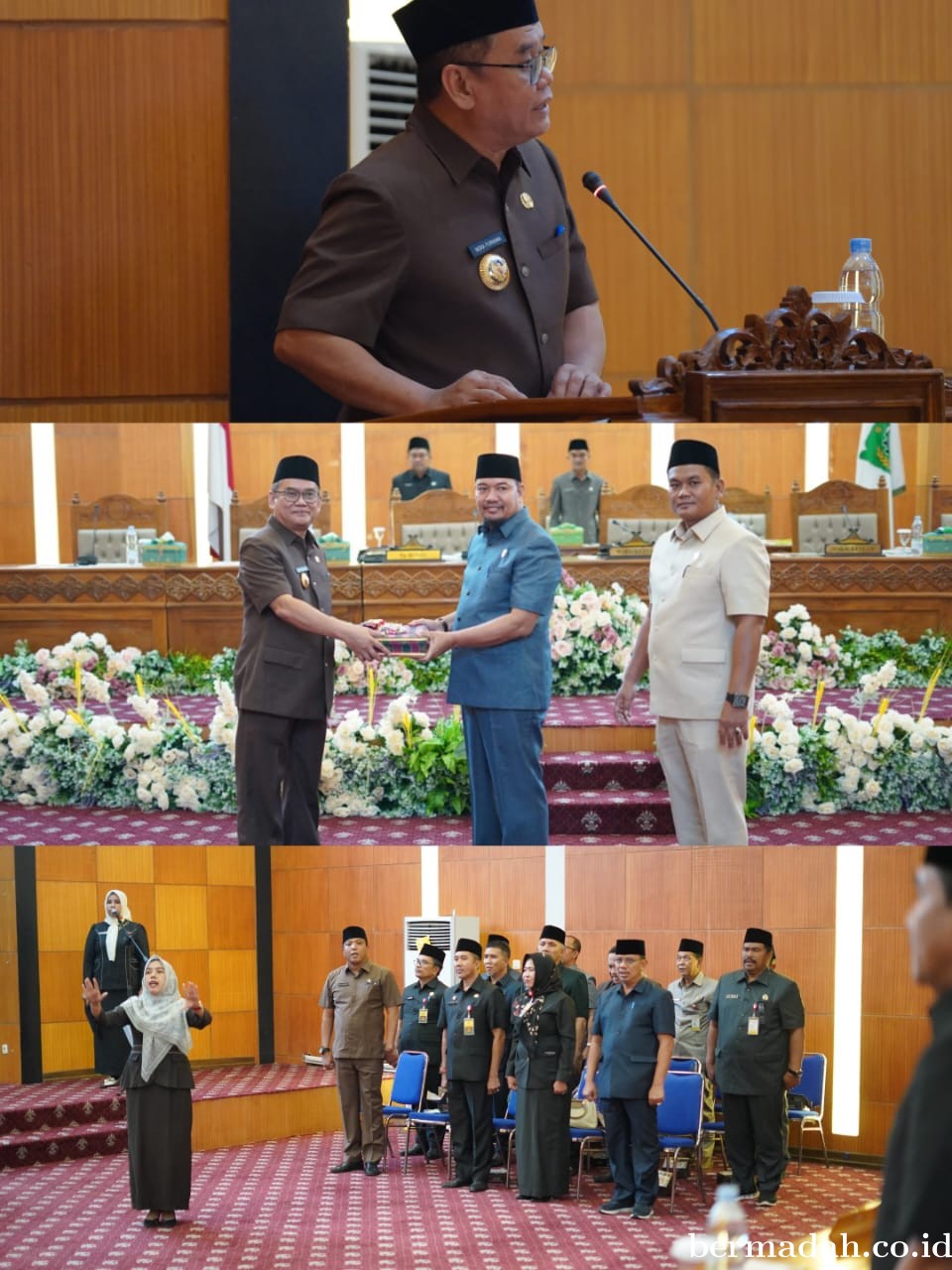 Pjs Bupati Siak Serahkan Nota Keuangan RAPBD-P Tahun 2024 ke DPRD Siak