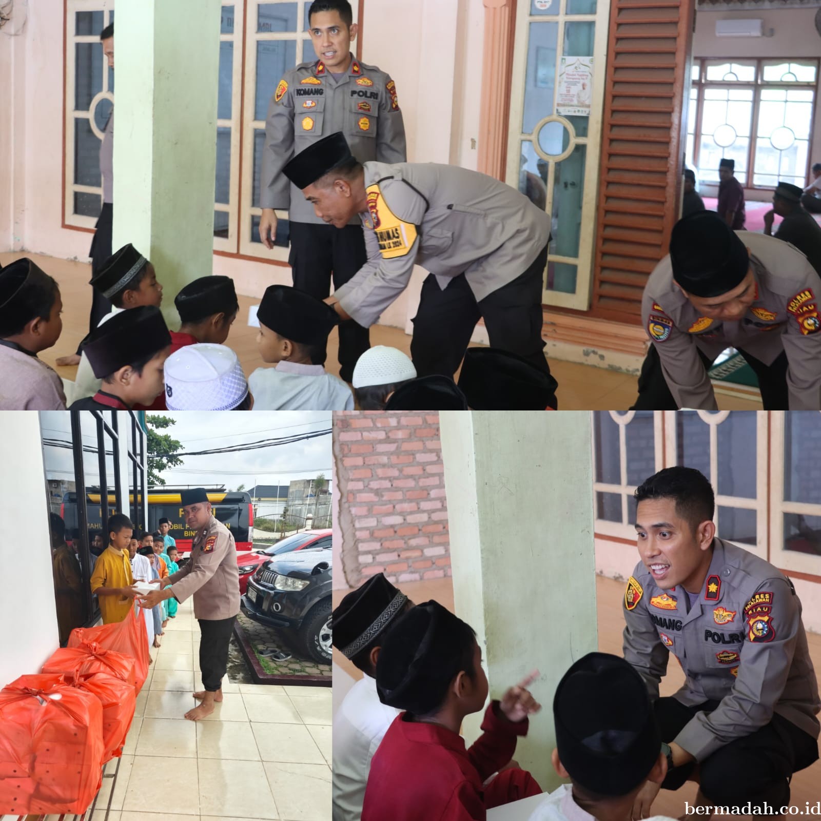 Polres Pelalawan Gelar Jumat Berkah, Ratusan Nasi Kotak Dibagikan untuk Warga
