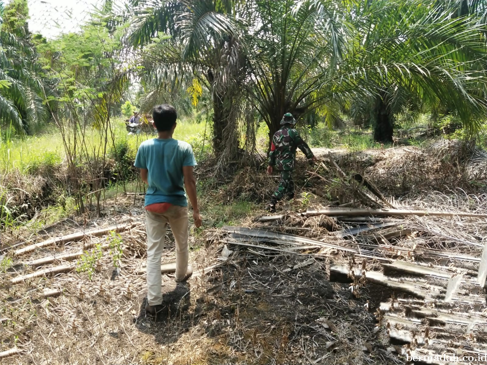 Penanggulangan Karhutla di Wilayah Koramil 02/Sungai Apit, Minggu 6 Oktober