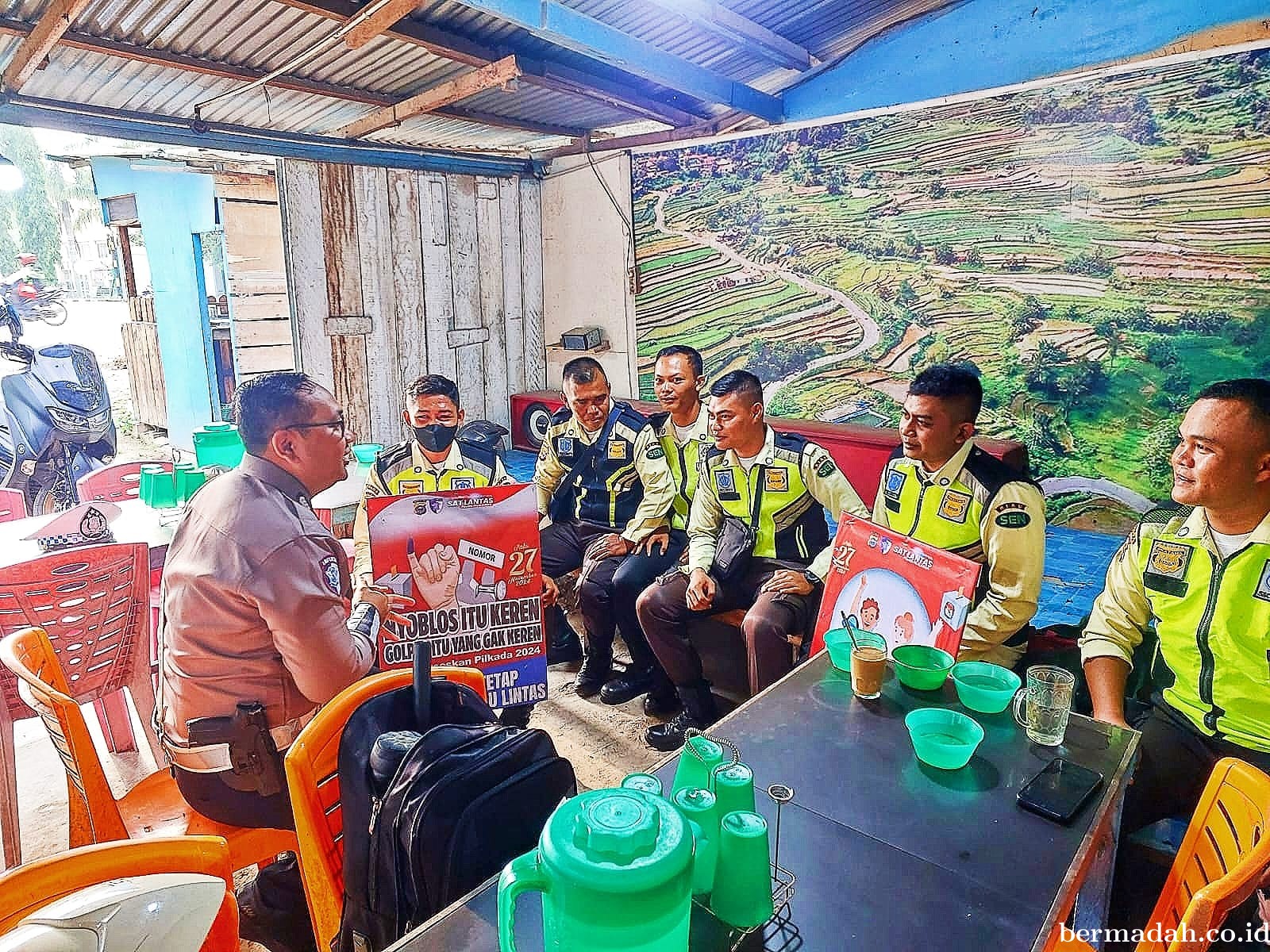 Polres Pelalawan Ajak Masyarakat Rayakan Pilkada Damai