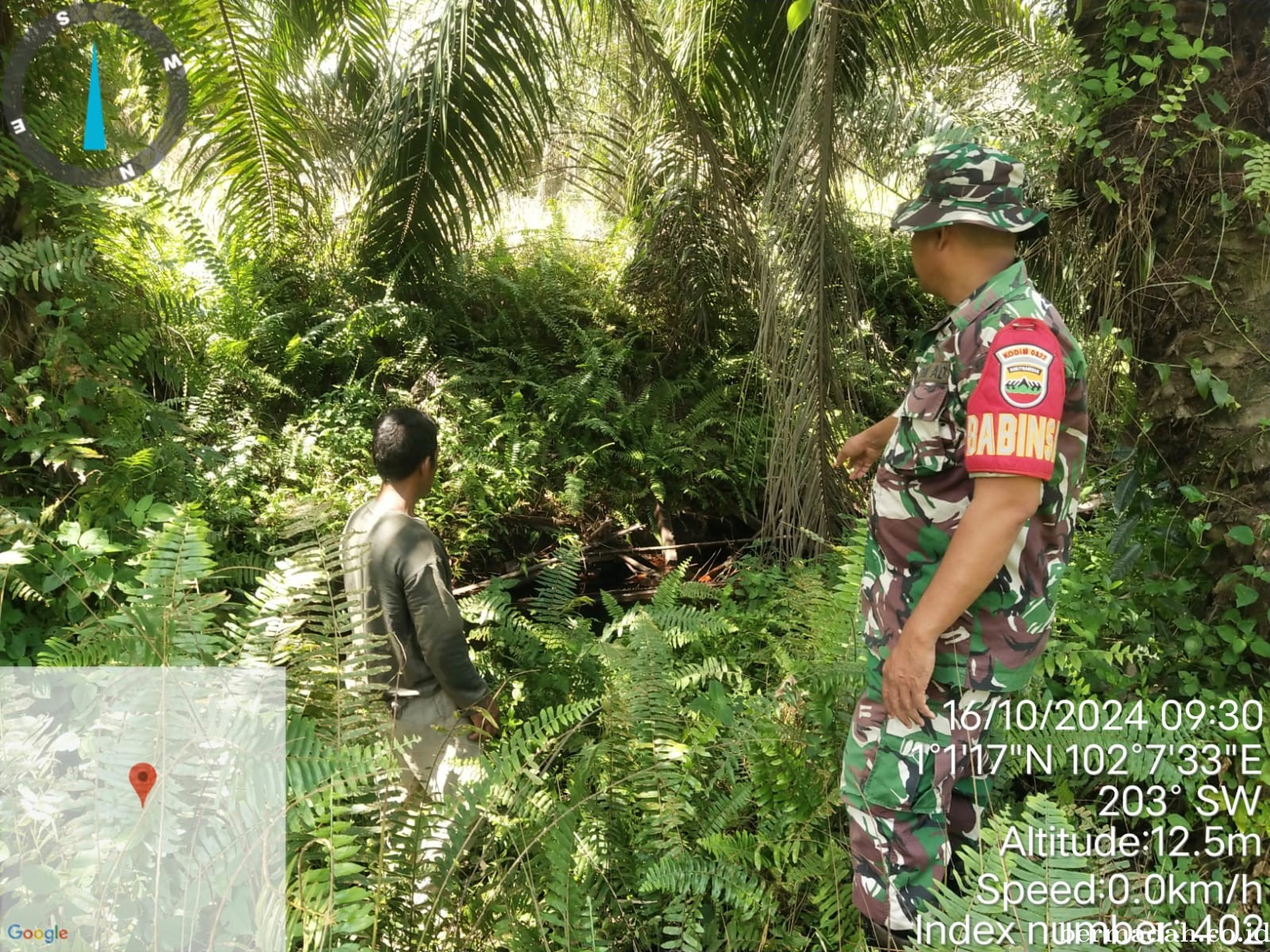 Penanggulangan Karhutla di Wilayah Koramil 02/Sungai Apit Rabu, 16 Oktober