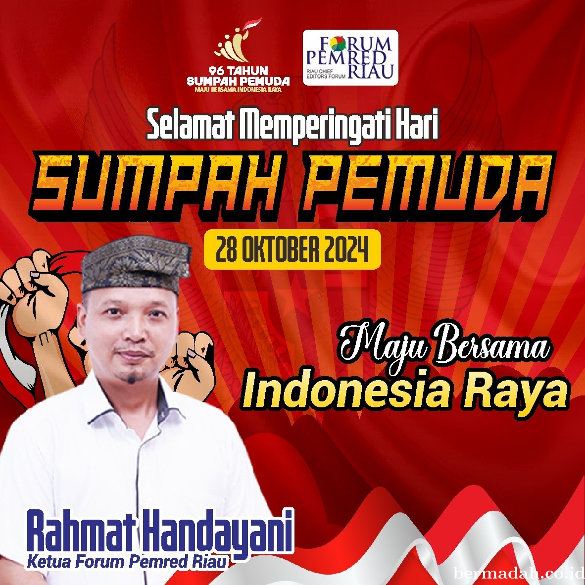 96 Tahun Sumpah Pemuda, Rahmat Handayani: Bersama Majukan Indonesia Raya