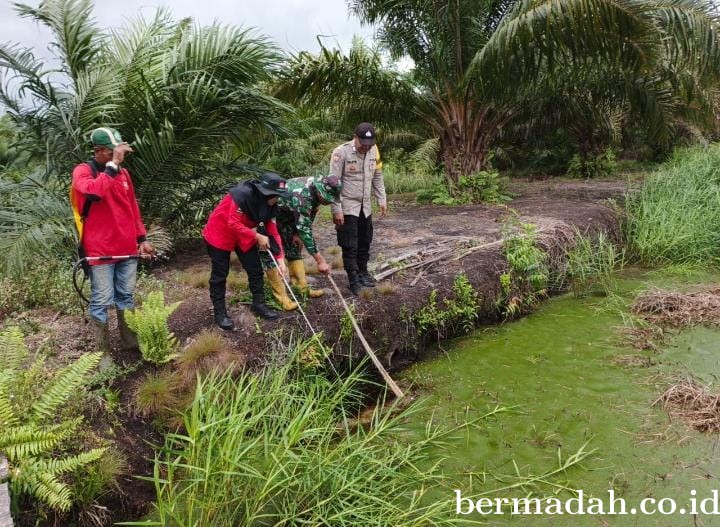 Penanggulangan Karhutla di Wilayah Koramil 02/Sungai Apit, Sabtu 9 November