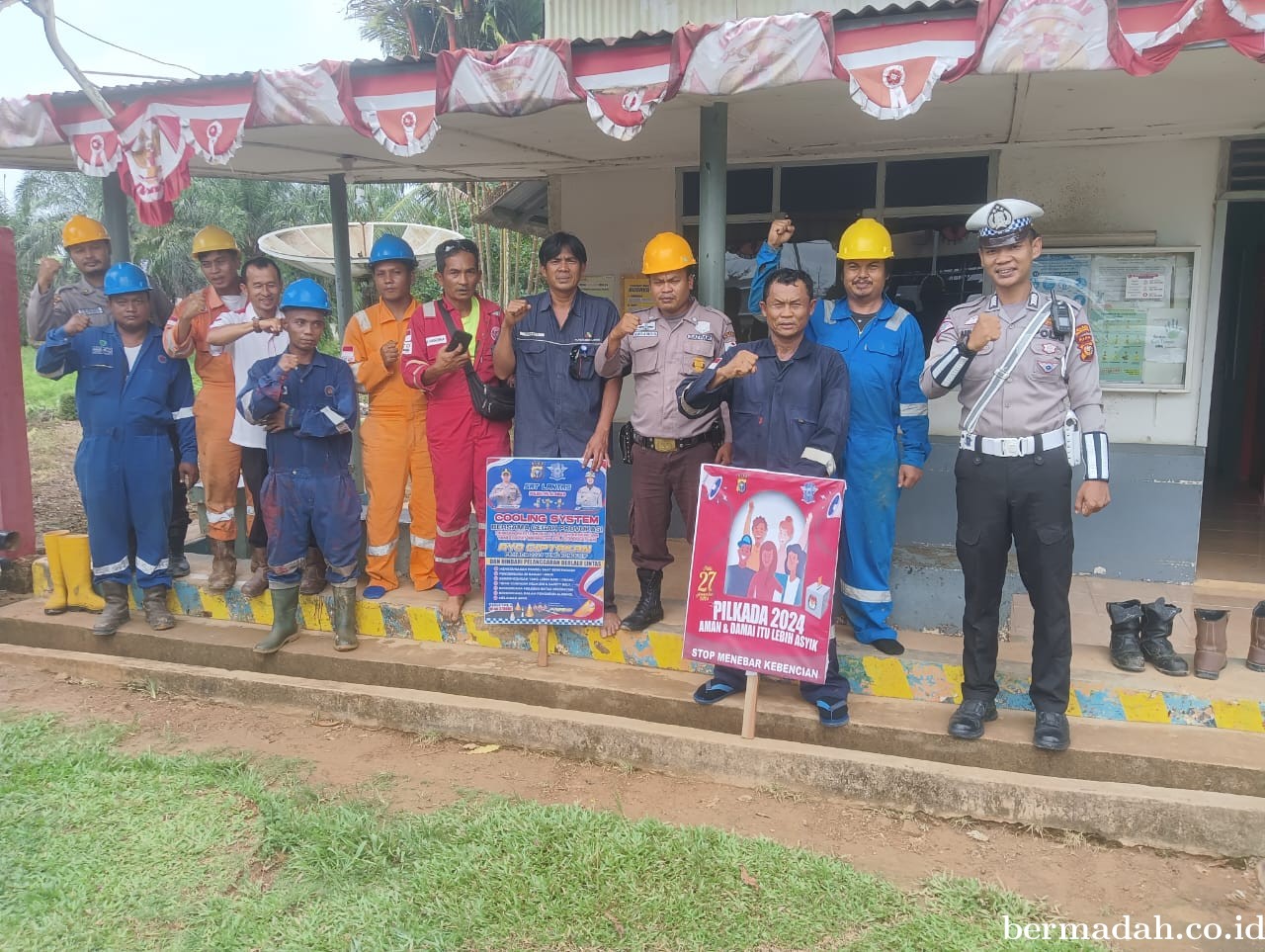 Satlantas Polres Pelalawan Gelar Sosialisasi Kamtibmas, Cooling System