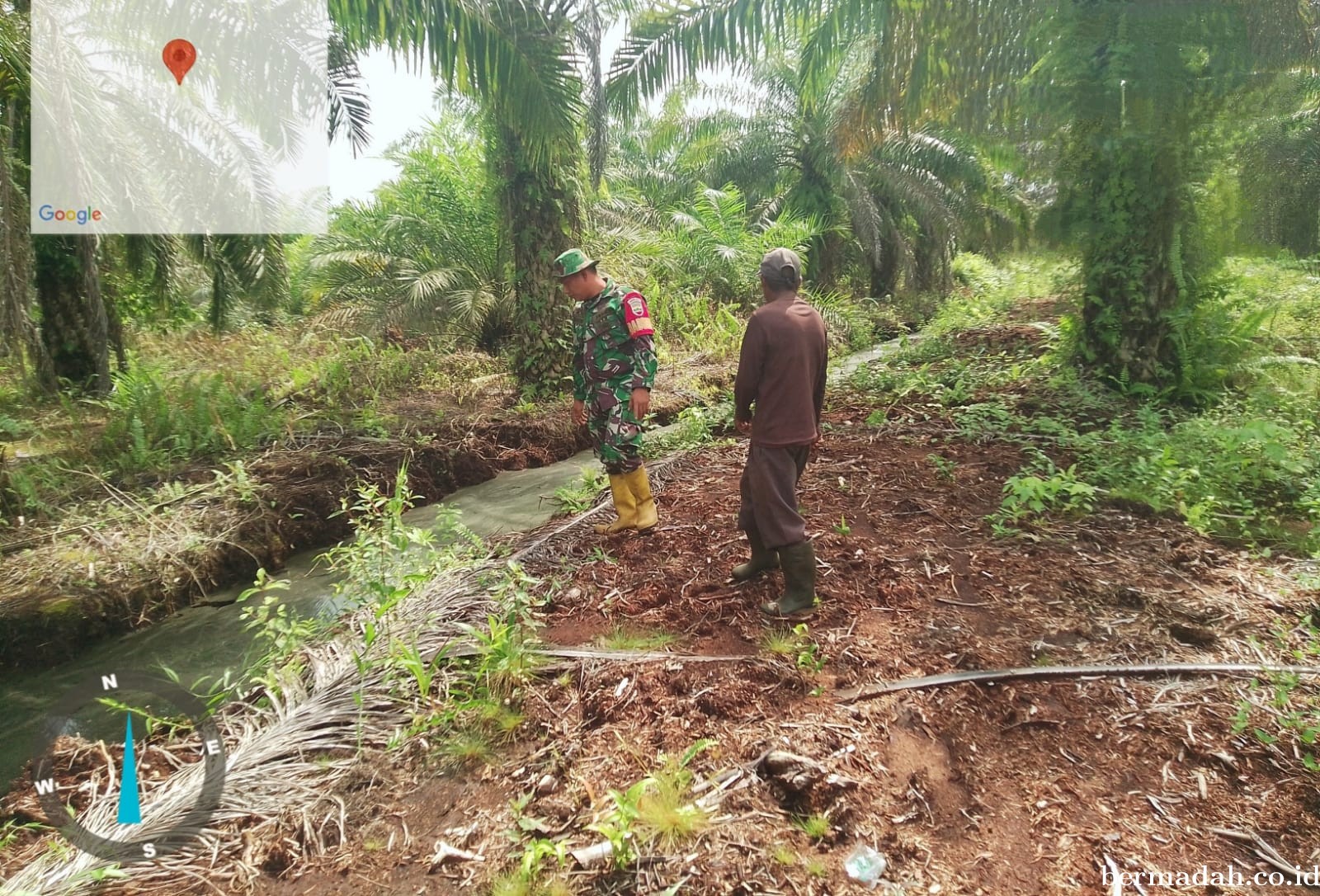 Penanggulangan Karhutla di Wilayah Koramil 02/Sungai Apit, Sabtun16 November