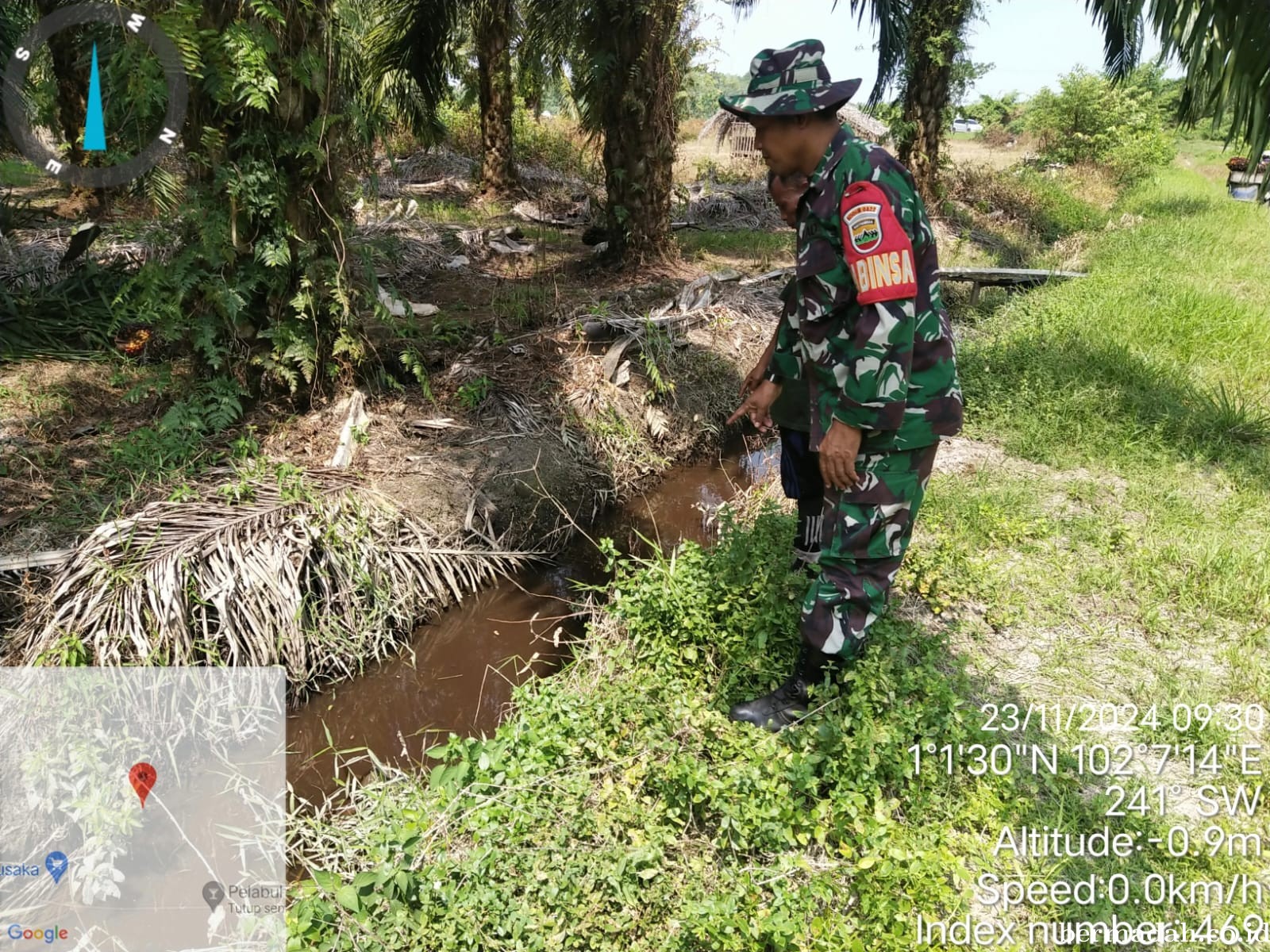 Penanggulangan Karhutla di Wilayah Koramil 02/Sungai Apit Sabtu 23 November