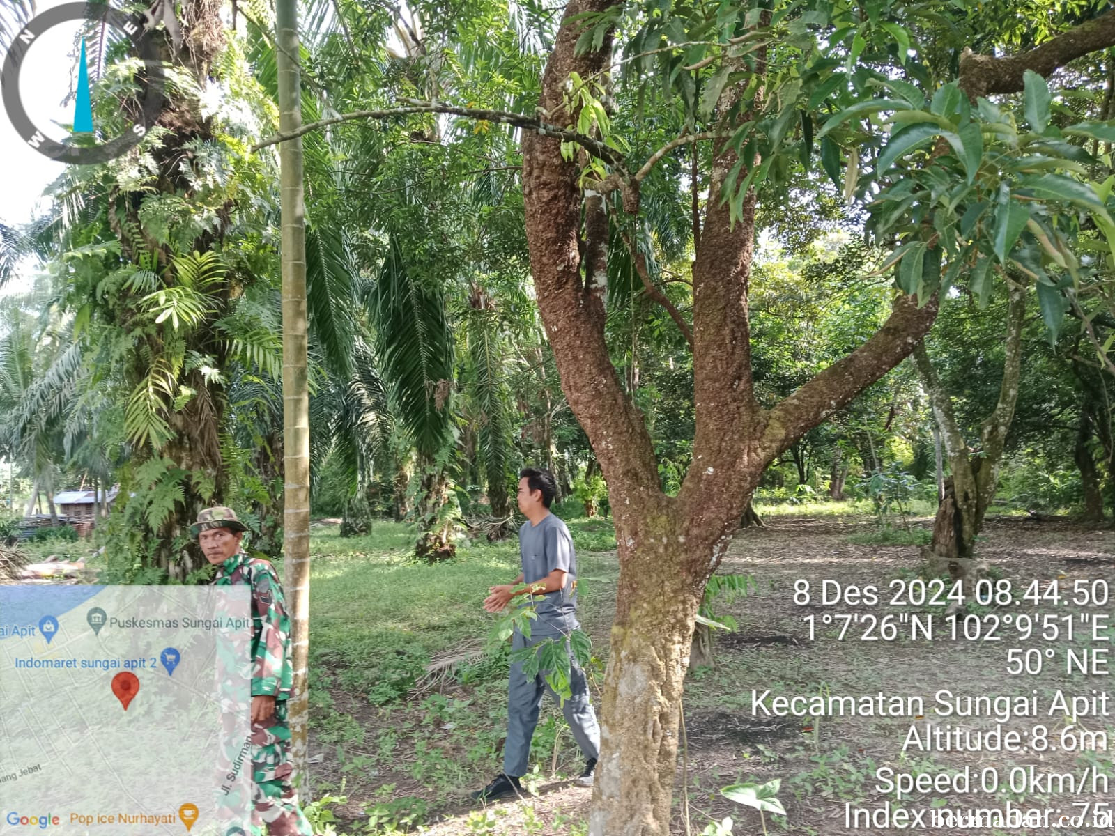 Penanggulangan Karhutla di Wilayah Koramil 02/Sungai Apit, Minggu 8 Desember
