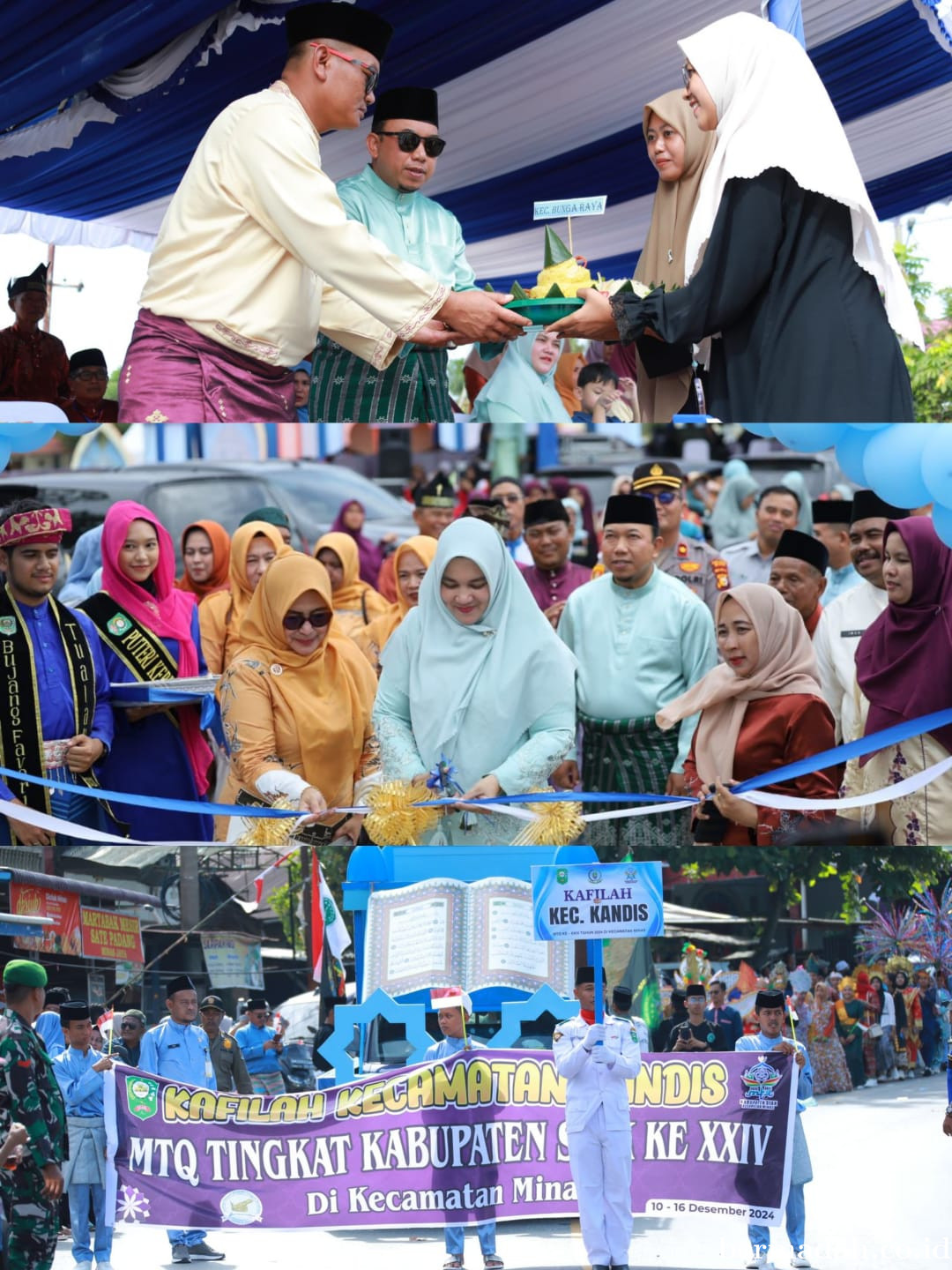 Wabup Husni Lepas Pawai Taaruf dan Buka Stand Pameran UMKM