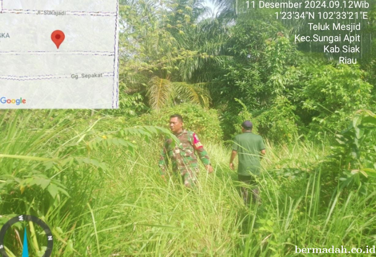 Penanggulangan Karhutla di Wilayah Koramil 02/Sungai Apit Rabu 11 Desember