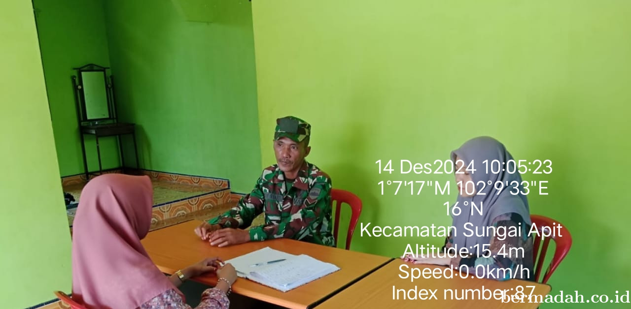 Sabtu 14 Desember, Babinsa Koramil 02/Sungai Apit Patroli dan Sosialisasi Pilkada Damai