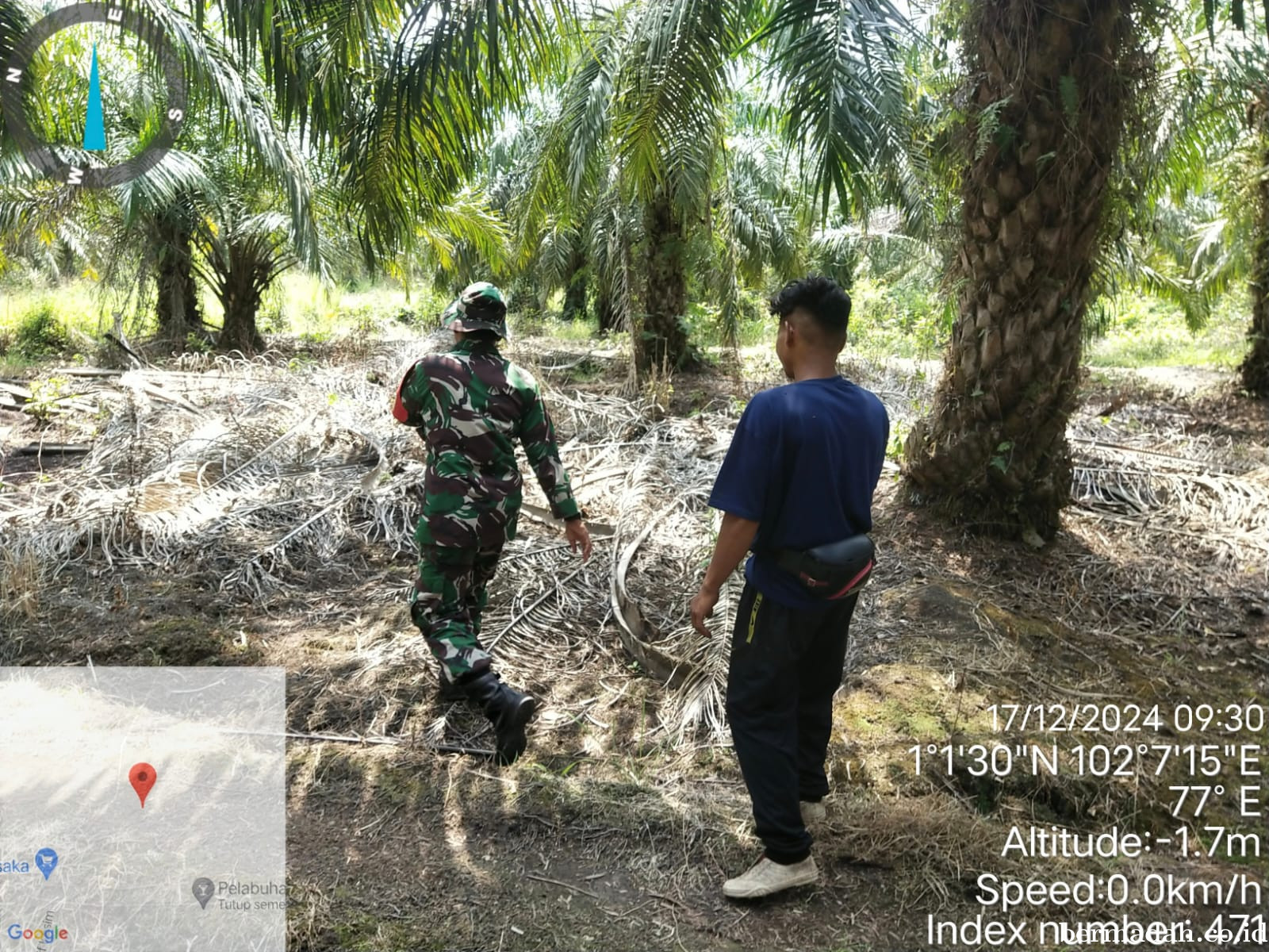 Penanggulangan Karhutla di Wilayah Koramil 02/Sungai Apit Selasa 17 Desember