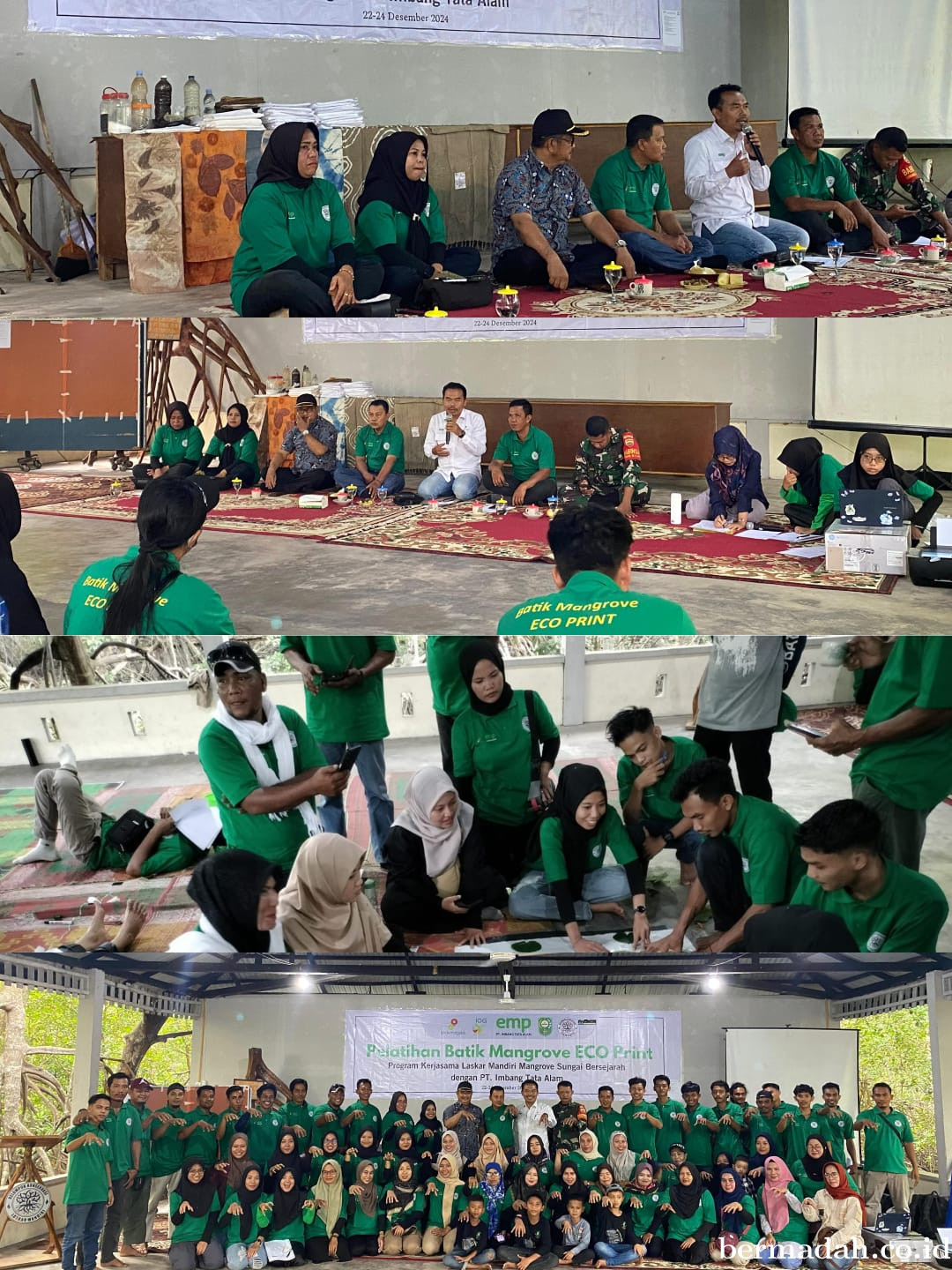 PT ITA Bersama Laskar Mandiri Taja Pelatihan Batik Mangrove Eco Print