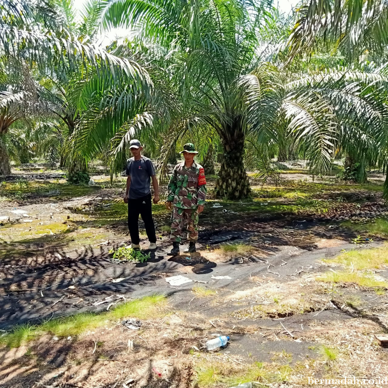 Penanggulangan Karhutla di Wilayah Koramil 02/Sungai Apit Rabu 25 Desember