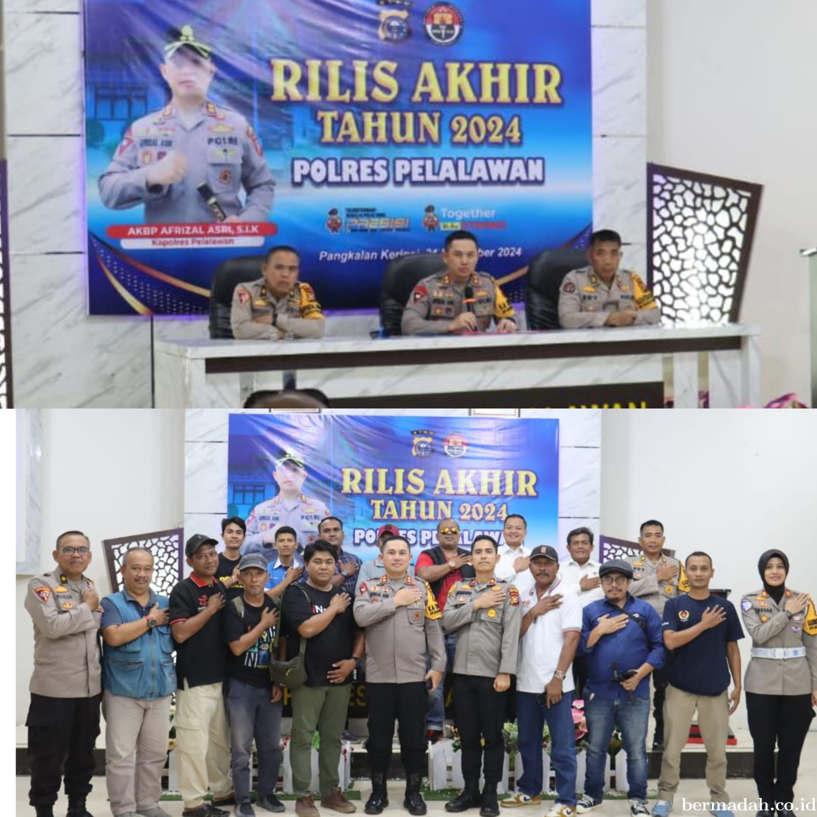 Refleksi Kamtibmas 2024: Sinergi Polres Pelalawan dalam Menjaga Keamanan dan Ketertiban