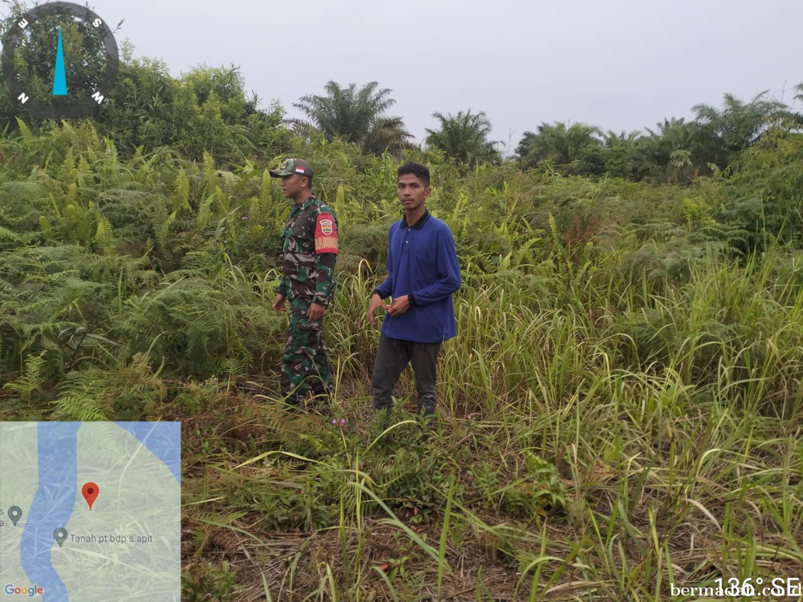 Penanggulangan Karhutla di Wilayah Koramil 02/Sungai Apit, Sabtu 4 Januari