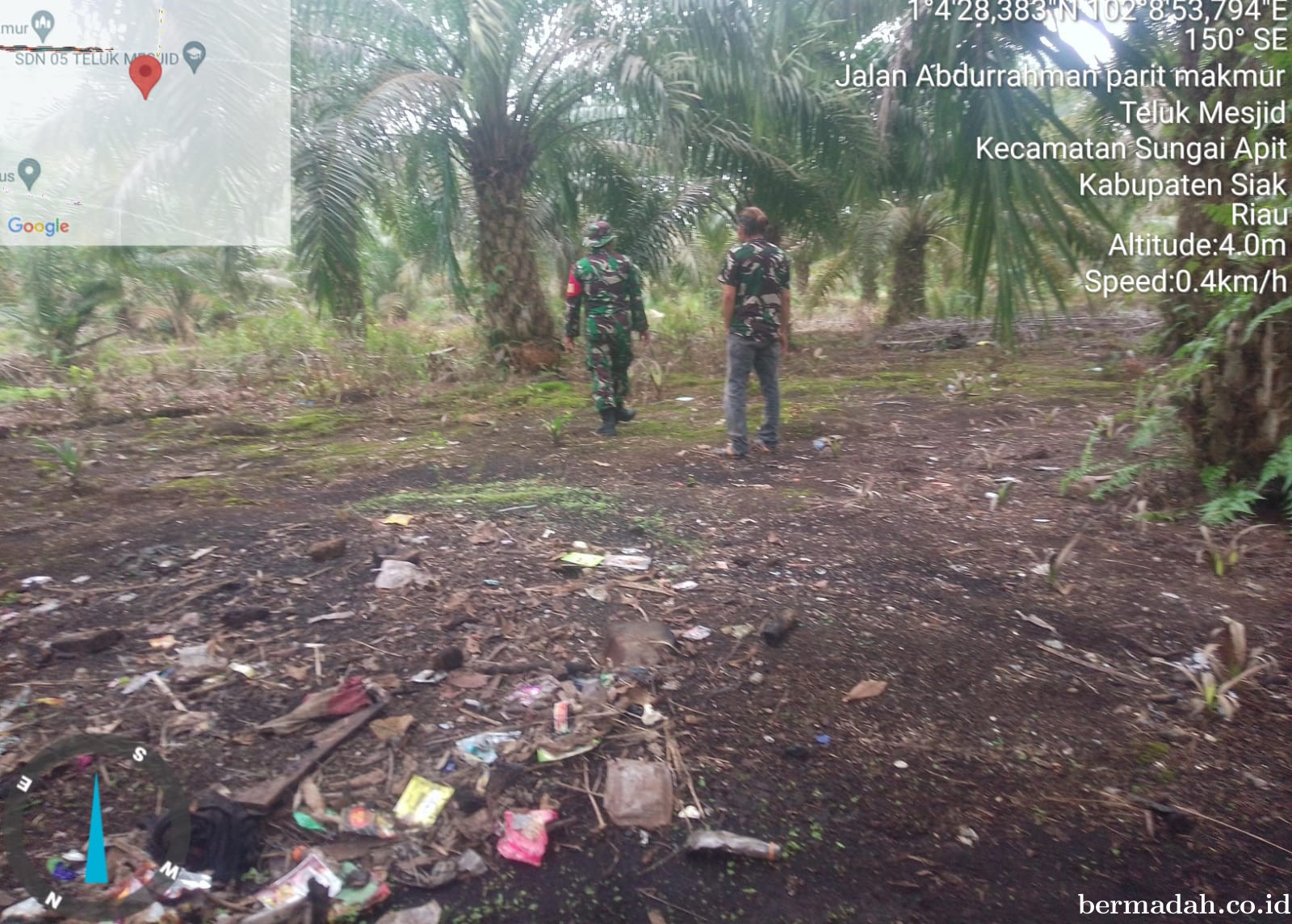 Penanggulangan Karhutla di Wilayah Koramil 02/Sungai Apit Senen 6 Januari