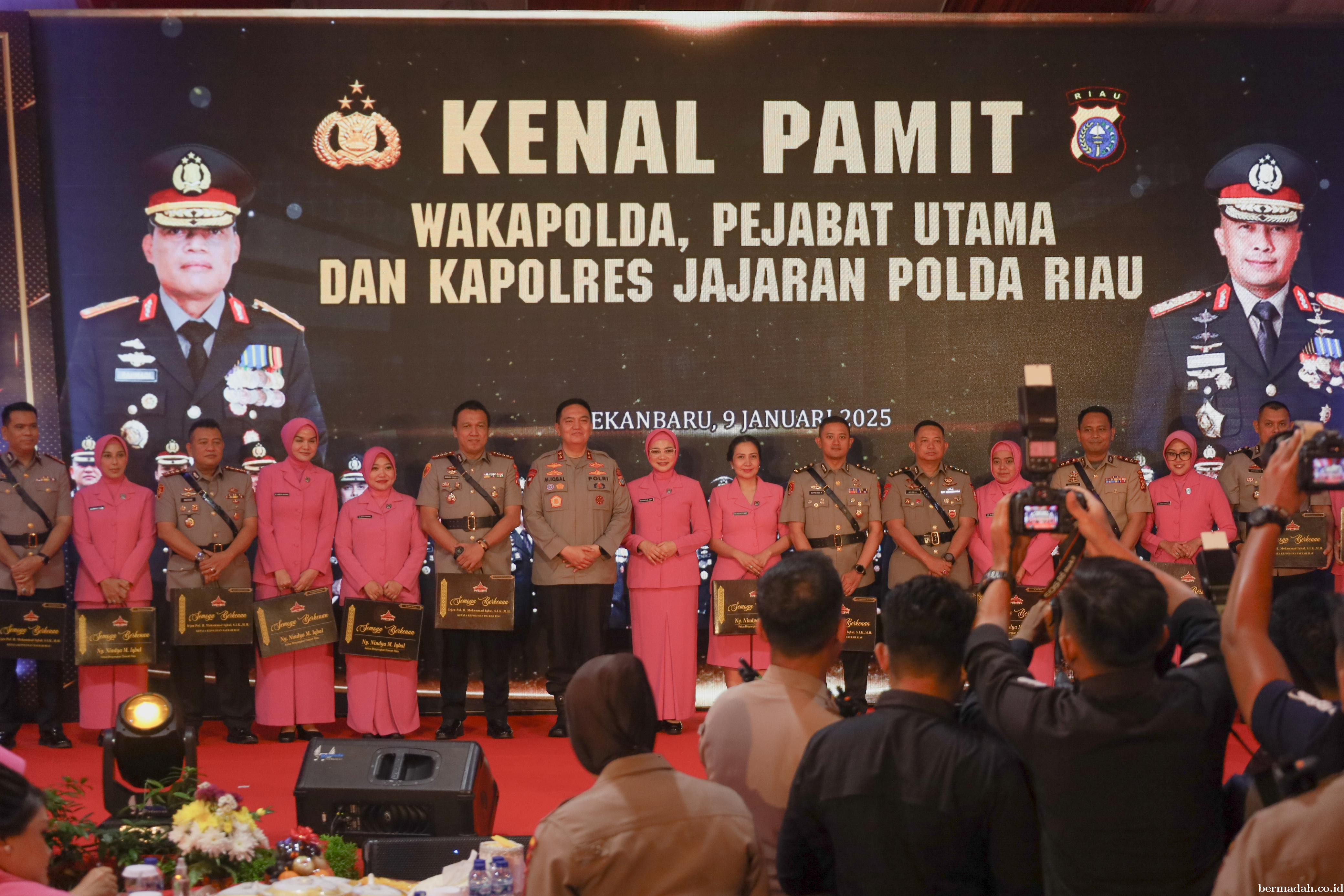 Sekda Siak Hadiri Kenal Pamit Kapolres Siak dan Pejabat di Jajaran Polda Riau