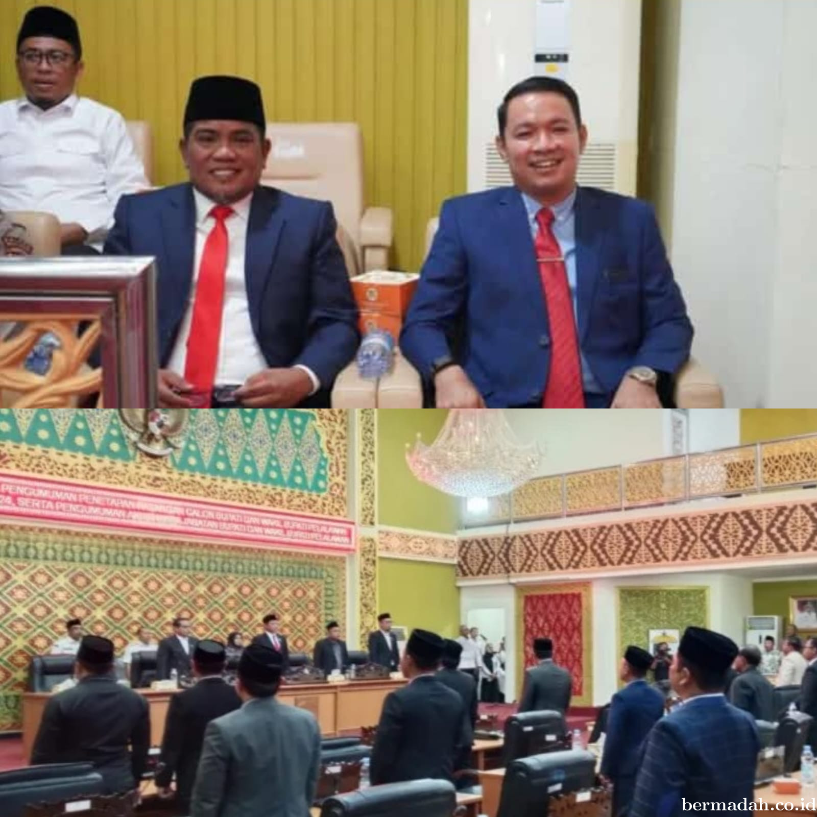 Paripurna DPRD, Zukri-Husni Tamrin Resmi Ditetapkan Sebagai Bupati dan Wakil Bupati Pelalawan