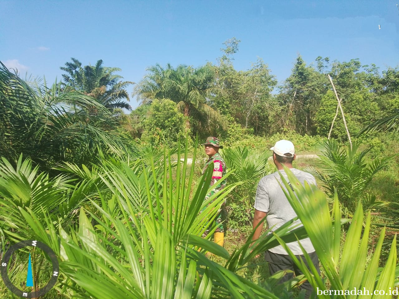 Penanggulangan Karhutla di Wilayah Koramil 02/Sungai Apit, Kamis 16 Januari