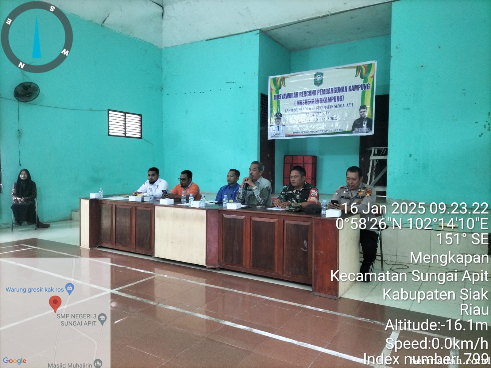 Kegiatan Musrenbang Usulan tahun 2026 di Gedung Serba guna Kampung Mengkapan
