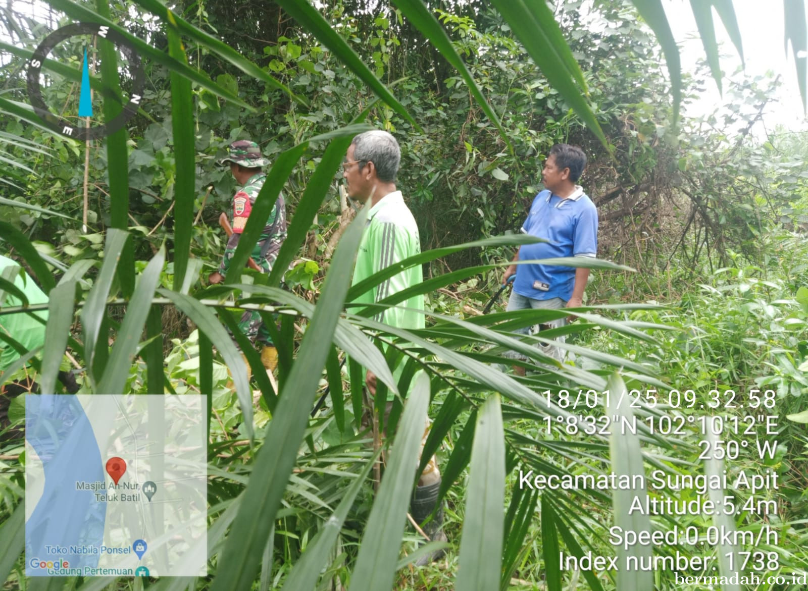 Penanggulangan Karhutla di Wilayah Koramil 02/Sungai Apit, Sabtu 18 Januari
