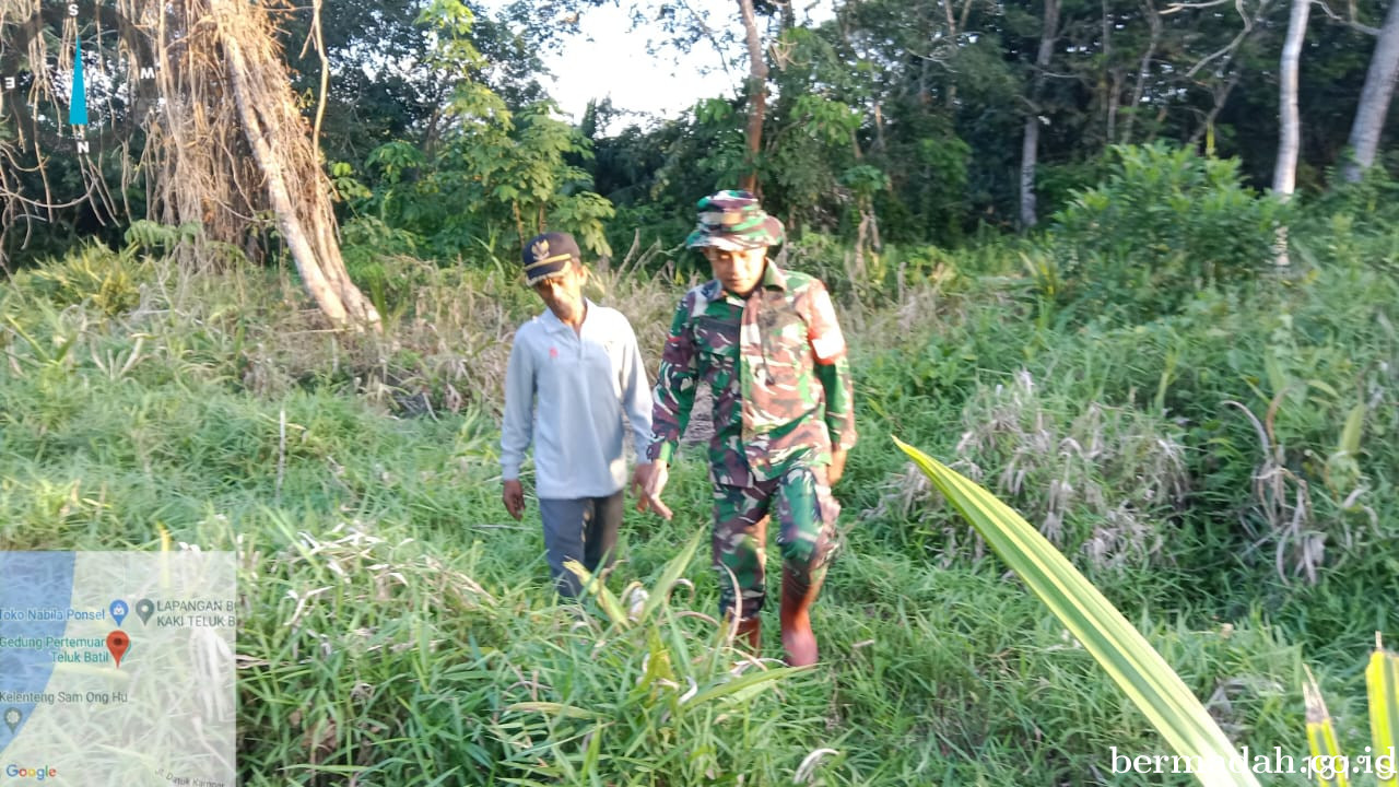 Penanggulangan Karhutla di Wilayah Koramil 02/Sungai Apit, Sabtu 25 Januari