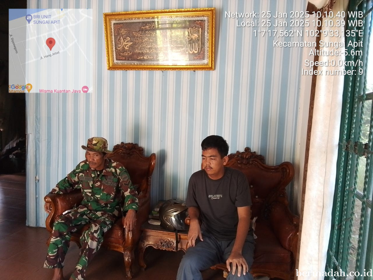 Sabtu 25 Januari, Babinsa Koramil 02/Sungai Apit Patroli dan Sosialisasi Pilkada Damai