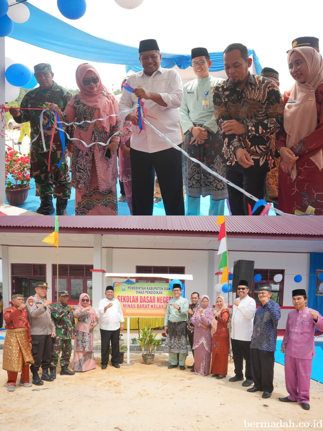 Dukung Fasilitas Pendidikan, Bupati Siak Resmikan Ruang Kelas Baru