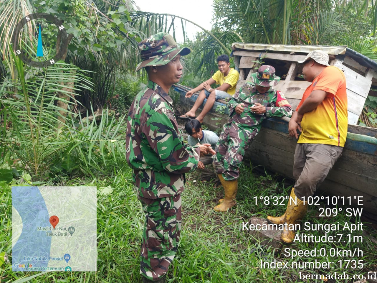 Minggu 26 Januari, Babinsa Koramil 02/Sungai Apit Patroli dan Sosialisasi Pilkada Damai