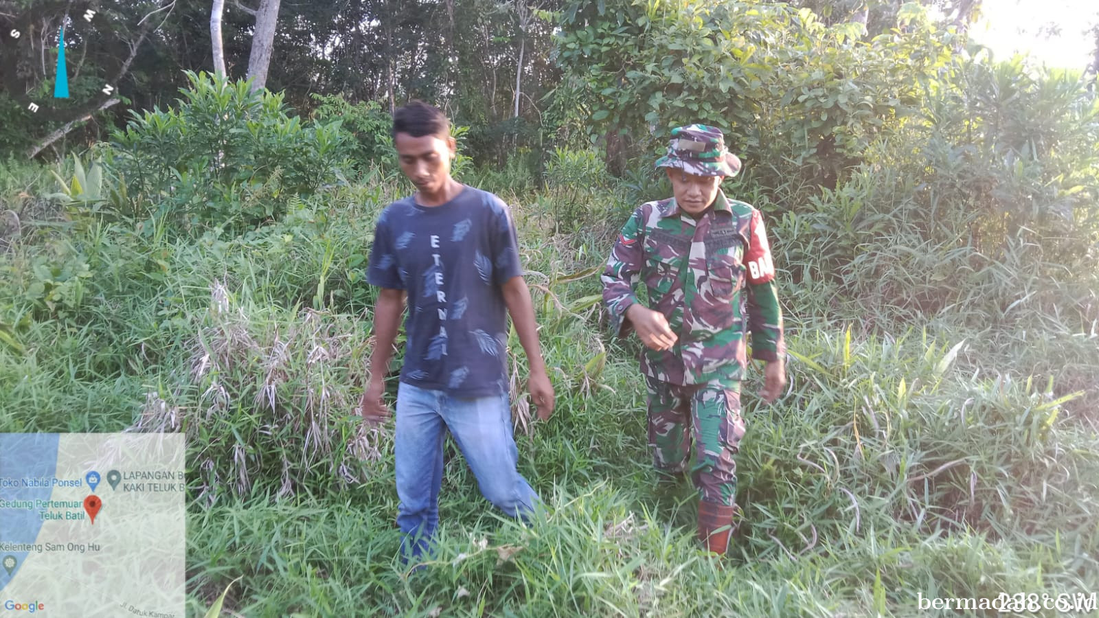 Penanggulangan Karhutla di Wilayah Koramil 02/Sungai Apit, Senin 27 Januari